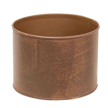 HomeGifo Distressed Rust Finish Round Bucket. View a larger version of this product image.