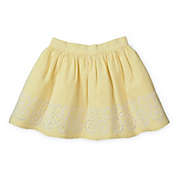 Hope & Henry Girls&#39; Seersucker Skirt with Embroidery (Yellow Seersucker, 12-18 Months)