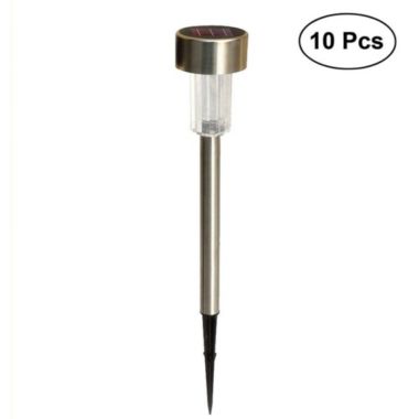Inq Boutique 10pcs Garden Outdoor Stainless Steel LED Solar Landscape Path Lights Yard Lamp. View a larger version of this product image.