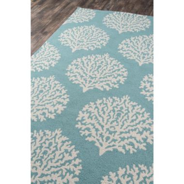 Momeni Veranda Area Rug, Aqua, 3'9" X 5'9". View a larger version of this product image.