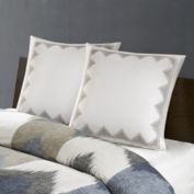 Belen Kox 100% Cotton Embroidered Euro Sham White