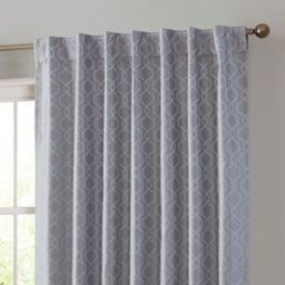 THD Riley Moroccan 100% Complete Blackout Thermal Insulated Energy Savings Heat/Cold Blocking Back Tab Rod Pocket Curtain Drapery Panels for Bedroom & Living Room, 2 Panels