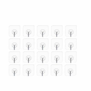 Kitcheniva 20pcs Self Adhesive Hooks Heavy Duty Wall Seamless Hanger Stainless Steel Style 2. View a larger version of this product image.