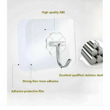 Kitcheniva 20pcs Self Adhesive Hooks Heavy Duty Wall Seamless Hanger Stainless Steel Style 2. View a larger version of this product image.