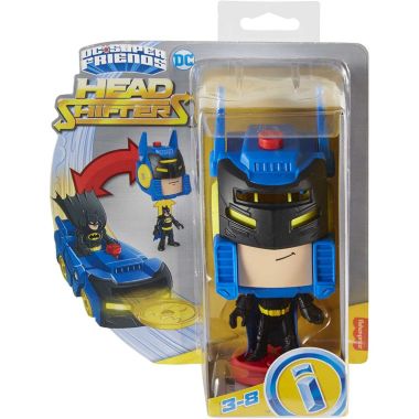 DC Super Friends Fisher-Price Imaginext Head Shifters Batman Figure and Batmobile Vehicle. View a larger version of this product image.