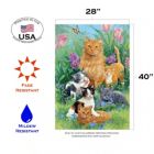 Alternate image 2 for Toland Home Garden Meadow Cats Outdoor House Flag 40" x 28"