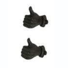 Alternate image 0 for Chesapeake Bay Brown Cast Iron Thumbs Up Hand Decorative Wall Hooks Set of 2