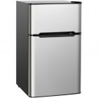 Alternate image 0 for Costway 3.2 cu ft. Compact Stainless Steel Refrigerator-Gray