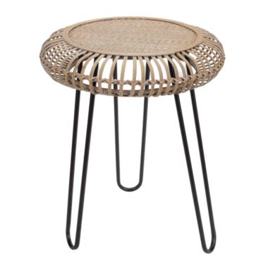 Slickblue Stool 20.5"D x 25"H Iron. View a larger version of this product image.