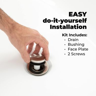 Tip Toe Bathtub Tub Drain Assembly Conversion Kit Trim Waste And Two Hole. View a larger version of this product image.