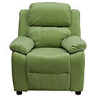 Alternate image 3 for Flash Furniture Charlie Deluxe Padded Contemporary Avocado Microfiber Kids Recliner with Storage Arms