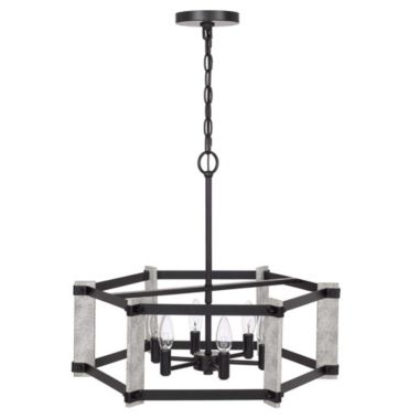 Cal Lighting 60W X 6 Rutland Hammered Metal Chandelier. View a larger version of this product image.