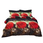 Alternate image 0 for Dolce Mela Home Decorative Duvet Cover Set, Queen Size Floral Bedding, - Night Roses Dm707Q