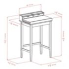 Alternate image 1 for Brighton High Desk with 2 Drawers, Walnut