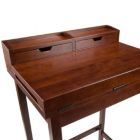 Alternate image 3 for Brighton High Desk with 2 Drawers, Walnut