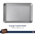 Alternate image 1 for Baker's Secret Large Cookie Sheet 18", Double Layer Nonstick Coating, Aluminized Steel, Superb Collection