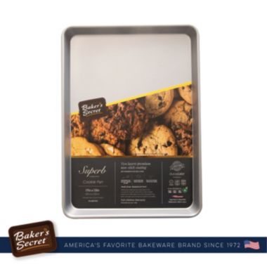 Baker's Secret Large Cookie Sheet 18", Double Layer Nonstick Coating, Aluminized Steel, Superb Collection. View a larger version of this product image.