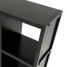Alternate image 3 for Timothy 9-Pc 4x2 Storage Shelf with 8 Foldable Fabric Baskets, Black and Chocolate