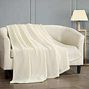 Chic Home Gaten Throw Blanket Cozy Super Soft Ultra Plush Micro Mink Fleece Decorative Design - 50x60", Beige