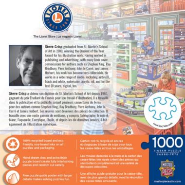 MasterPieces 1000 Piece Jigsaw Puzzle For Adults, Family, Or Kids - The Lionel Store - 19.25"x26.75". View a larger version of this product image.