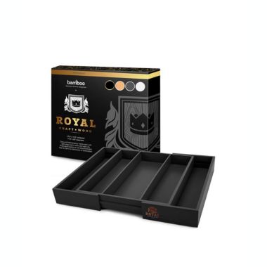 Royal Craft Wood(TM) Bamboo Utensil Drawer Organizer Black. View a larger version of this product image.