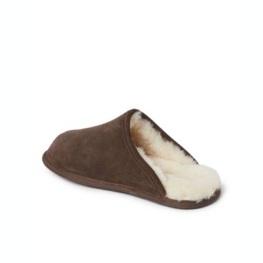 Dearfoams Men's Fireside By Dearfoams Warwick Genuine Shearling Scuff Slippers. View a larger version of this product image.