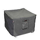 Alternate image 1 for Summerset Shield Titanium 3-Layer Polyester Water Resistant Outdoor Ottoman Cover - 29x26", Dark Grey