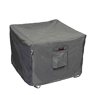 Summerset Shield Titanium 3-Layer Polyester Water Resistant Outdoor Ottoman Cover - 29x26", Dark Grey. View a larger version of this product image.