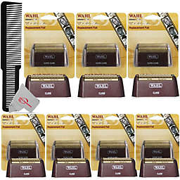 Wahl Seven Packs  5 star Series RED REPLACEMENT FOIL #7031-300 with Styling Flat Top Comb