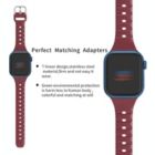 Alternate image 2 for Worryfree Gadgets Silicone Slim Bands for Apple Watch 38/40/41mm 42/44/45mm iWatch Band Series 8 7 6 SE 5 4 3 2 1  - 38/40/41mm - Wine Red