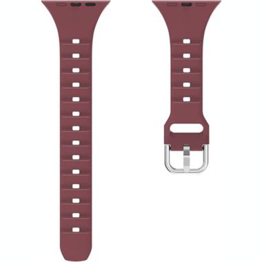 Worryfree Gadgets Silicone Slim Bands for Apple Watch 38/40/41mm 42/44/45mm iWatch Band Series 8 7 6 SE 5 4 3 2 1  - 38/40/41mm - Wine Red. View a larger version of this product image.