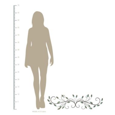 HomeRoots Home Decor Patina Scroll Metal Leaf Wall Decor - 321342. View a larger version of this product image.