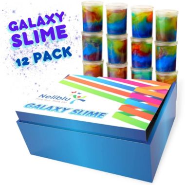 Neliblu - 12 Pack Galaxy Slime - Assorted Unicorn Party Favors, Stress Relief Toys. View a larger version of this product image.