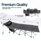 Alternate image 1 for Zone Tech Folding Outdoor Travel Cot - 2 Pack Grey Premium Quality Lightweight Portable Heavy Duty Adult and Kids Travel Cot with Large Pocket-Perfect for Hiking, Camping, and Other Outdoor Activity