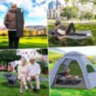 Alternate image 3 for Zone Tech Folding Outdoor Travel Cot - 2 Pack Grey Premium Quality Lightweight Portable Heavy Duty Adult and Kids Travel Cot with Large Pocket-Perfect for Hiking, Camping, and Other Outdoor Activity