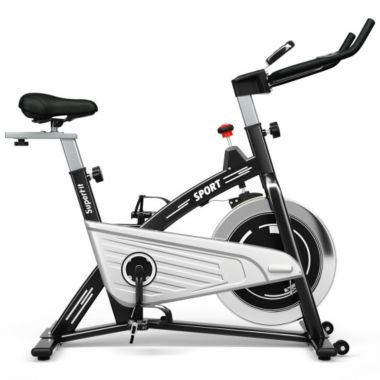 Slickblue 30Lbs Fixed Training Bicycle with Monitor for Gym and Home. View a larger version of this product image.
