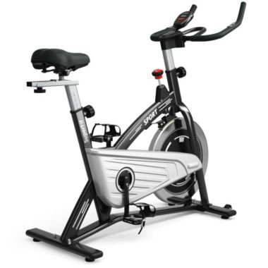 Slickblue 30Lbs Fixed Training Bicycle with Monitor for Gym and Home. View a larger version of this product image.