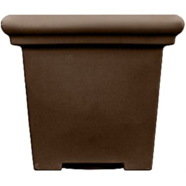 The HC Companies Terrazzo Square Planter, Chocolate - 20". View a larger version of this product image.