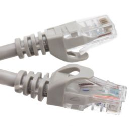 Cable Wholesale Cat6 Finger Boot Ethernet Patch Cable, Gray, 10 foot