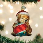 Alternate image 3 for Old World Christmas Collection- Glass Blown Ornament  Playful Cub