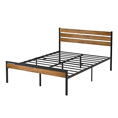 Idealhouse Vienna Industrial Queen Platform Bed Frame with Height Underbed Storage Space. View a larger version of this product image.