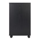 Alternate image 3 for Winsome Wood Home Office Halifax 2 Section Mobile Storage Cabinet, Black