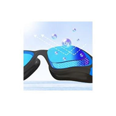 Link Active Wide View Swim Goggles Polarized UV Protection Open Waters Indoor Outdoor Pool Anti Fog For Adults - Blue. View a larger version of this product image.
