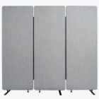 Alternate image 0 for Luxor RECLAIM Acoustic Room Dividers - 3 Pack, Misty Gray