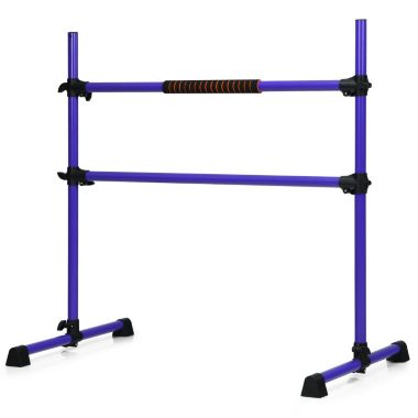 Slickblue 4 Feet Portable Ballet Barre with Adjustable Height-Purple. View a larger version of this product image.