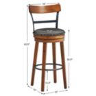 Alternate image 3 for Slickblue Set of 2 30.5 Inches Swivel Pub Height Dining Chair