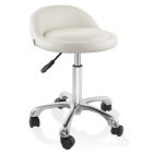 Alternate image 0 for Saloniture Rolling Hydraulic Salon Stool with Low Backrest - Adjustable Swivel Chair for Spa, Shop, Salon, Massage, or Medical Office