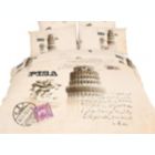 Alternate image 0 for Dolce Mela Cotton Queen Size Duvet Cover Sheets Set -  Pisa