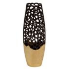 Alternate image 0 for Kingston Living 23.25" Black and Gold Cut-Out Two Tone Tabletop Vase