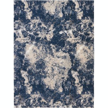 Kathy Ireland Ki35 Heritage KI355 Beige/Navy/Gray Area Rug - 8' x 10'5. View a larger version of this product image.